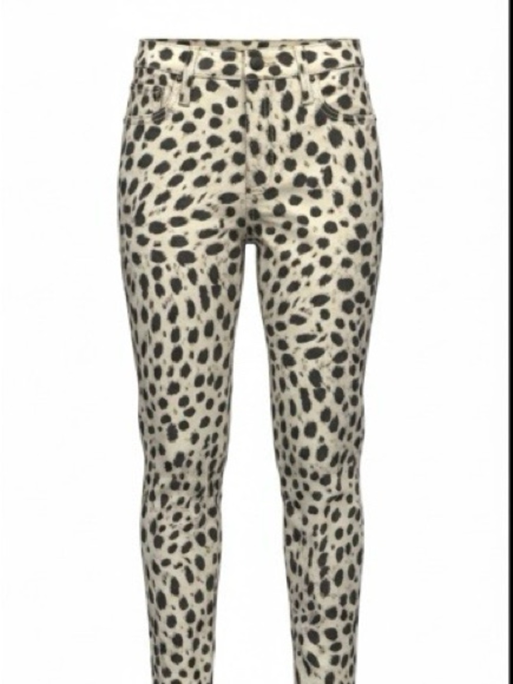 Cheetah Spot Skinny Jeans Joes size 27 - Black on Cream